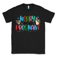 Black merry and pregnant Classic Tee - MaliasSmallBusiness
