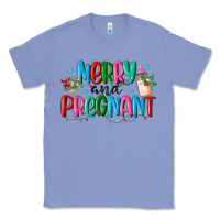 Colony Blue merry and pregnant Classic Tee - MaliasSmallBusiness