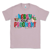 Lilac merry and pregnant Classic Tee - MaliasSmallBusiness