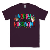 Plum merry and pregnant Classic Tee - MaliasSmallBusiness