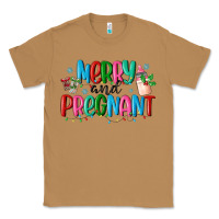 Toasted Coconut merry and pregnant Classic Tee - MaliasSmallBusiness