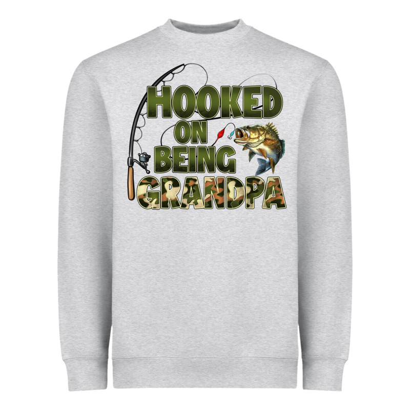 Fish Lures Hooked On Being Grandpa Heavyweight Sweatshirt by Artiststas | Teevron