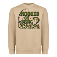 Mushroom fish lures hooked on being grandpa Heavyweight Sweatshirt - Artiststas