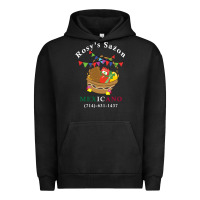 Pigment Black logo for rosys saon mexicano Urban Hoodie - CowhideDigitalArt
