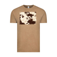 Vintage Coffee brown cowhide background Vintage Tee - NancyCooperArtShop