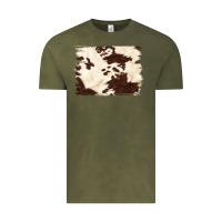 Vintage Olive brown cowhide background Vintage Tee - NancyCooperArtShop
