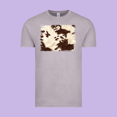 Brown Cowhide Background Vintage Tee Designed By Nancycooperartshop