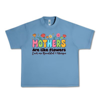 Pebble Blue mothers are like flowers Urban Heavy Tee - JahusDesignShop