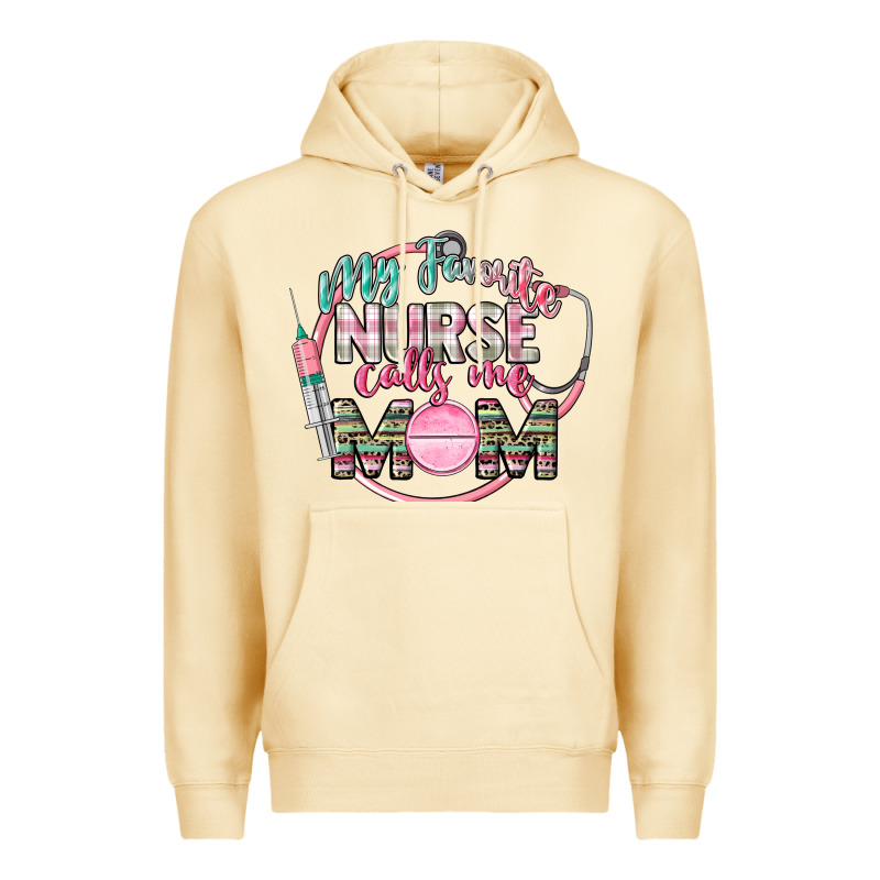 My Favorite Nurse Calls Me Mom Premium Hoodie by CowGirlArtShop | Teevron