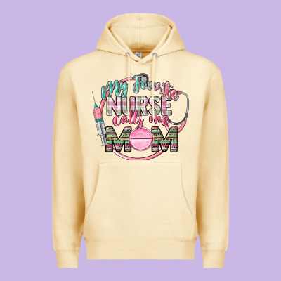 My Favorite Nurse Calls Me Mom Premium Hoodie Designed By Cowgirlartshop