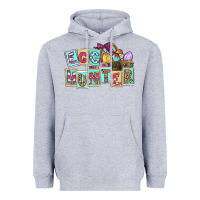Heather Grey Egg hunter Easter Day Heavyweight Hoodie - CowGirlArtShop