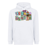 White Egg hunter Easter Day Heavyweight Hoodie - CowGirlArtShop