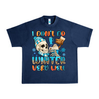 Navy i don't do winter very well Urban Heavy Tee - MaliasSmallBusiness