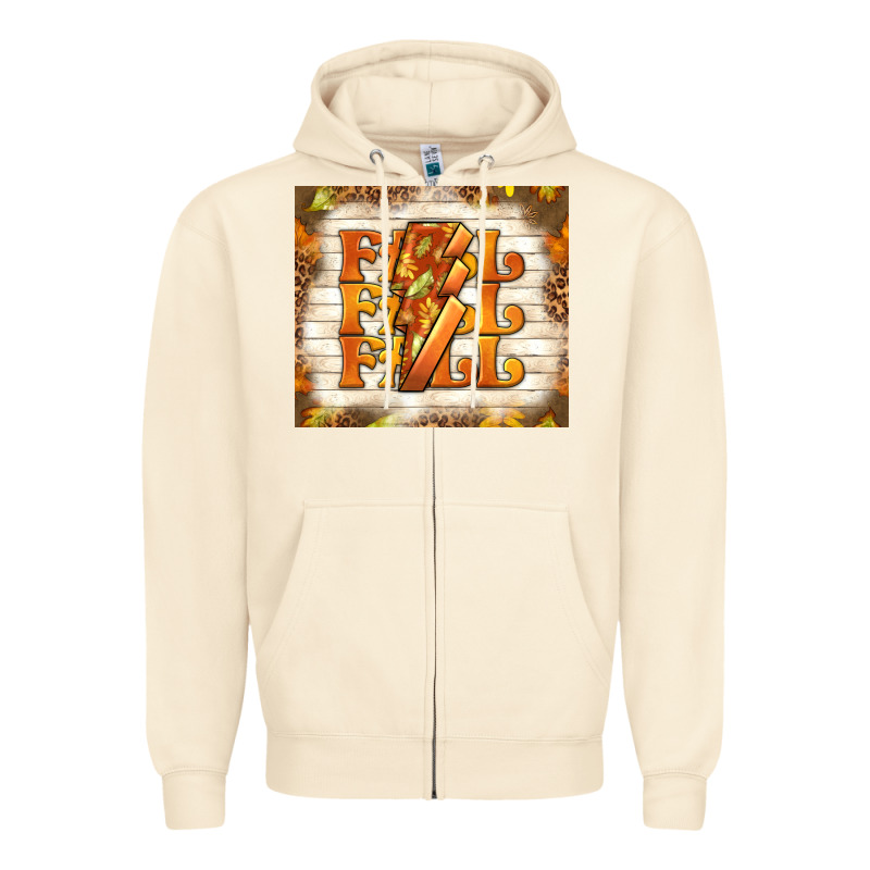 Fall With Lightning Bolt Zipper Hoodie by TumblerDesignByShophia | Teevron