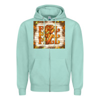 Seafoam fall with lightning bolt Zipper Hoodie - TumblerDesignByShophia