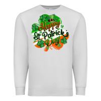 Dove Grey Happy St. Patrick's Day Premium Sweatshirt - CowGirlArtShop