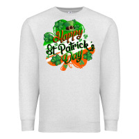 Oatmeal Heather Happy St. Patrick's Day Premium Sweatshirt - CowGirlArtShop