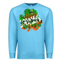 Ocean Blue Happy St. Patrick's Day Premium Sweatshirt - CowGirlArtShop