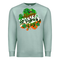 Seafoam Happy St. Patrick's Day Premium Sweatshirt - CowGirlArtShop