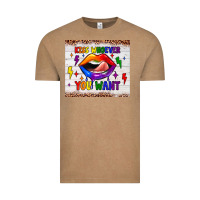 Kiss Whoever You Want Tumbler Vintage Tee | Teevron