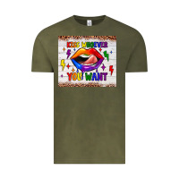 Vintage Olive kiss whoever you want tumbler Vintage Tee - JahusDesignShop