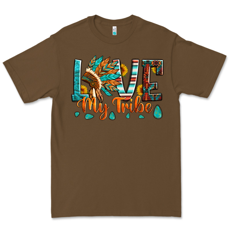 Love My Tribe Native American Indian Headdress Premium Tee by Artiststas | Teevron