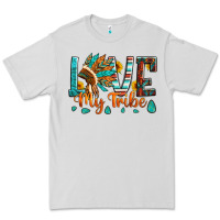 Dove Grey love my tribe native american indian headdress Premium Tee - Artiststas