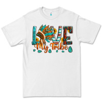 White love my tribe native american indian headdress Premium Tee - Artiststas