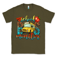 Army Green school bus monitor Classic Tee - NancyCooperArtShop