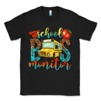 Black school bus monitor Classic Tee - NancyCooperArtShop