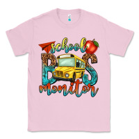 Bubblegum Pink school bus monitor Classic Tee - NancyCooperArtShop