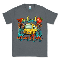 Charcoal Heather school bus monitor Classic Tee - NancyCooperArtShop