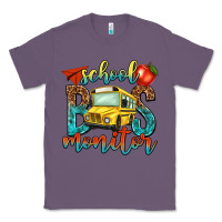 Lavender school bus monitor Classic Tee - NancyCooperArtShop