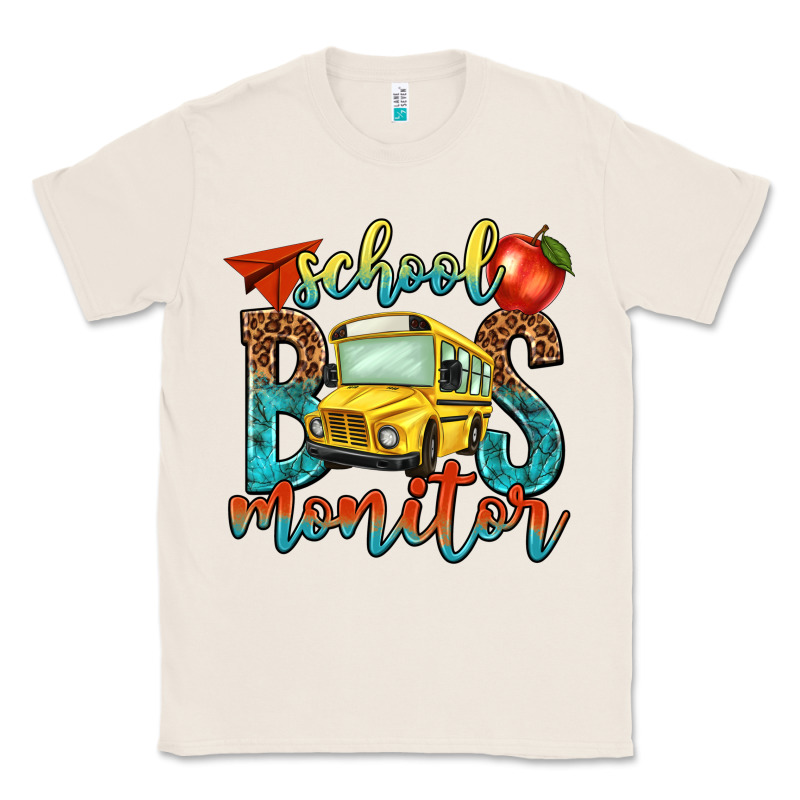 School Bus Monitor Classic Tee by NancyCooperArtShop | Teevron