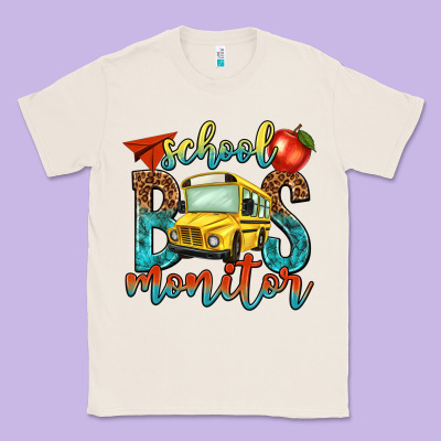 School Bus Monitor Classic Tee Designed By Nancycooperartshop