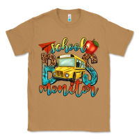 Toasted Coconut school bus monitor Classic Tee - NancyCooperArtShop