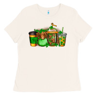 Bone longhaired cow st patricks coffee Ladies Tee - Jasminsmagicworld