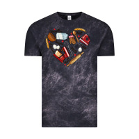 Cloud Black bake tools hearts Vintage Tee - NancyCooperArtShop