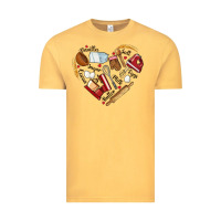 Vintage Mustard bake tools hearts Vintage Tee - NancyCooperArtShop