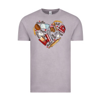 Vintage Zinc bake tools hearts Vintage Tee - NancyCooperArtShop