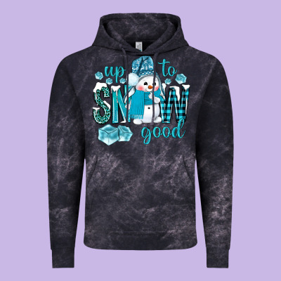 Up To Snow Good And Cute Snowman Vintage Hoodie Designed By Nancycooperartshop