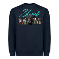 Navy show mom aztec cowhide black angus Heavyweight Sweatshirt - Artiststas