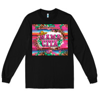 Black mama cita cactus serape Long Sleeve Tee - LillyAllenDesigns