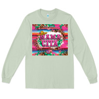 Matcha mama cita cactus serape Long Sleeve Tee - LillyAllenDesigns