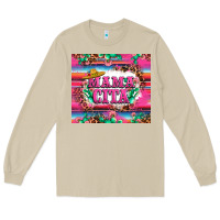 Mushroom mama cita cactus serape Long Sleeve Tee - LillyAllenDesigns