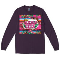 Plum mama cita cactus serape Long Sleeve Tee - LillyAllenDesigns