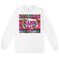White mama cita cactus serape Long Sleeve Tee - LillyAllenDesigns