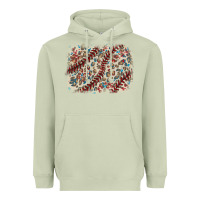 Matcha Baseball leopard glitter background Heavyweight Hoodie - HowdyJamesFarm