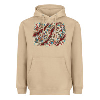 Mushroom Baseball leopard glitter background Heavyweight Hoodie - HowdyJamesFarm