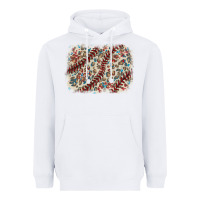 White Baseball leopard glitter background Heavyweight Hoodie - HowdyJamesFarm
